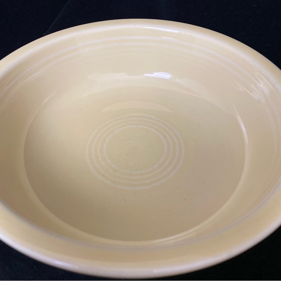 Vintage HLC Fiestaware Pale Yellow 7” Cereal/Soup Bowl Made in USA - Picture 8 of 13